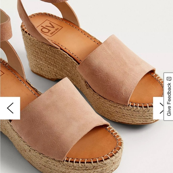 Dolce Vita Tan Leather Espadrille Platform Sandals Size 9 - Picture 2 of 10